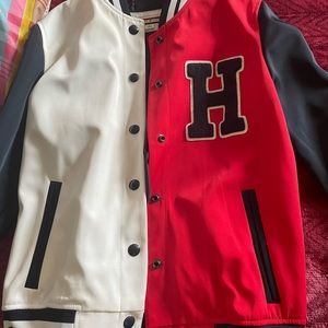 Tommy Hilfiger Varsity jacket . Red ,white and blue (colours)
